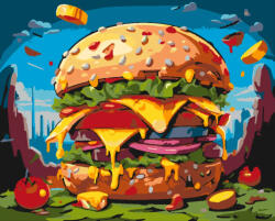 Alkotásutca Finom színek - Számfestő készlet kereten 40x50