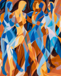 Alkotásutca Táncoló lelkek - Számfestő készlet kereten 40x50