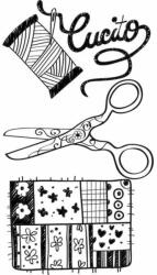  Akril pecsételő 7 x 11 cm kreatív varrás