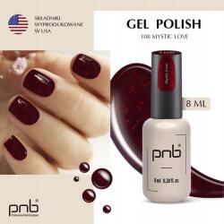 PNB Hibrid körömlakk Pnb 108 Bordó csillámokkal 8 ml