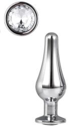 DreamToys GLEAMING LOVE SILVER PLEASURE PLUG S (9 cm)