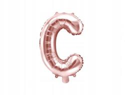 Party Deco Lufi betű P rózsaszín arany, 35 cm