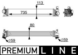 MAHLE Chladič plniaceho vzduchu MAHLE CI 217 000P (CI 217 000P)