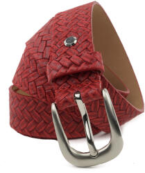 Manier Curea piele naturala rosie CF002