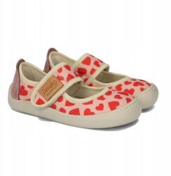 Ameko Gyerek Papucs Barefoot 21 Papucs Óvodába Ameko Noel Hearts (BAREFOOT NOEL - HEARTS)