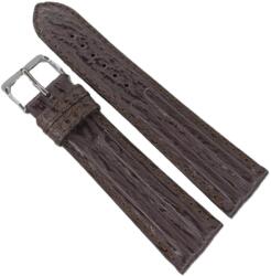 Fleurus Curea Ceas „Mocha Shark WZ2898 - Piele Veritabilă de Rechin, Maro Închis (12mm - 22mm) (WZ2919)