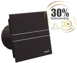 CATA E-100MT BK ventilátor metakrilát előlappal, utószellőztető funkcióval, fekete