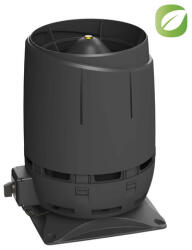 VILPE ECo125S FLOW tetőventilátor, fekete - ventilatordepo