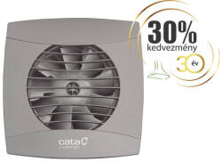 CATA UC-10 Timer Silver ventilátor utószellőztető funkcióval, pillangószeleppel, szürke