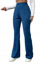 Shein Női Nadrág Harangok Cipzáras Kék Varrás S Ł6C (sz2310240594944666)