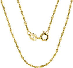 BeSpecial Colier argint 925 rasucit placat cu aur 18K, 55 cm, 1, 5 mm (CRR135)