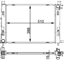MAHLE Chladič motora MAHLE CR 2166 000S (CR 2166 000S)