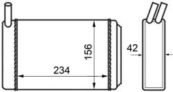 MAHLE Výmenník tepla vnútorného kúrenia MAHLE AH 39 000S (AH 39 000S)