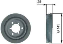 GATES Remenica kľukového hriadeľa GATES TVD1056 (TVD1056)