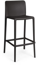 Bizzotto Set 4 scaune bar polipropilena neagra Chloris 48x44x102h (0650053)