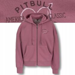 Pitbull Női cipzáras, kapucnis pulóver Oversize fazonban Pitbull Washed Manzanita Heart (185001420001)