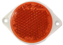 WAŚ Fényvisszaverő kerek füllel Narancssárga Fi 75mm Lyuktávolság 100mm FI75U