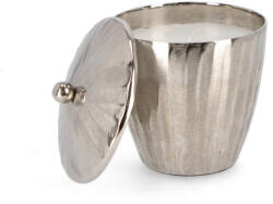 Bizzotto Lumanare in borcan aluminiu argintiu Ø13, 5x13, 5h (0184361)