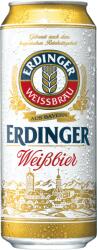ERDINGER Bere blonda, nefiltrata Erdinger Weissbier, 5.3% alc. , 0.5L, doza, Germania