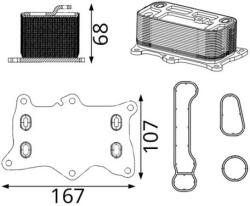MAHLE Chladič motorového oleja MAHLE CLC 421 000S (CLC 421 000S)