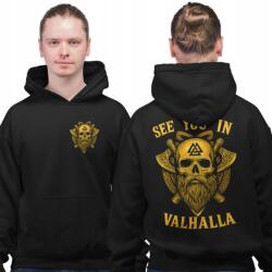 Rule Out Férfi kapucnis pulóver Viking nyomott mintás skandináv harcos mitológia (HOOD_VIKING04) - allegro - 11 780 Ft