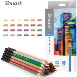 Deli Пастелни цветни моливи DELI Dmast 24 цвята