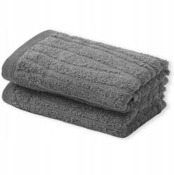 Westwing törölköző szett 100% Pamut 550 g/m2 2 db szürke 30 x 50 cm (DEL2JFA04-104)