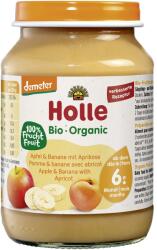 Holle Piure de mere, banane si caise pentru copii, + 6 luni, fara gluten bio 190g