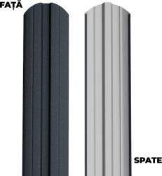 BILKA Sipca metalica pentru gard BILKA model Berna Gri Antracit Ral 7016 Mat 0, 40 mm 100cm (23952)
