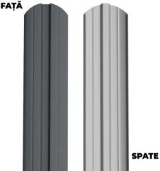 BILKA Sipca metalica pentru gard BILKA model Berna Gri Grafit Ral 7024 Mat 0, 40 mm 100cm (23997)