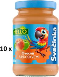 Hello gyümölcsös snack őszibarackkal 10 x 190 g