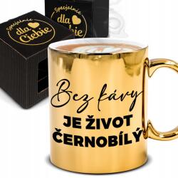 Style Couture Bögre Arany Ajándék Kollégának Kávé Nélkül Az Élet Szürke Csomagolás Ingyen