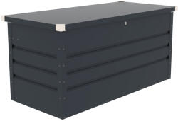 Klugmeister Lada pentru depozitare gradina metalica, KLUGMEISTER Max B, dimensiuni 132x61x62 cm, culoare Gri (MES-Max-B)