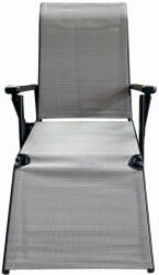 Klugmeister Sezlong pliabil de gradina din otel KLUGMEISTER KJF3792, pliabil, dimensiuni 165x48x115 cm, culoare gri (MES-KJF3792)
