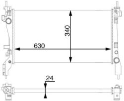 MAHLE Chladič motora MAHLE CR 1122 000S (CR 1122 000S)