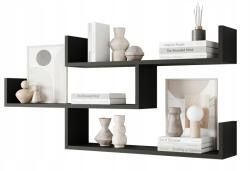 Bratex Fali polc, grafitfekete, Etna, 119 x 18 cm (TRPZ003)