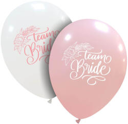 Flippy Baloane de Decor, Flippy, Set 10 Baloane de Decor pentru Echipa Miresei, din Latex 25 cm, Alb Roz (teo-162108)