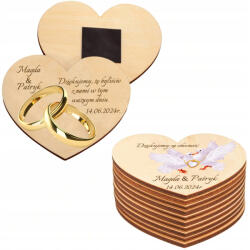 Decortrend Köszönetajándék Esküvői Mágnes Fa Szív Esküvőre 10DB (571663)