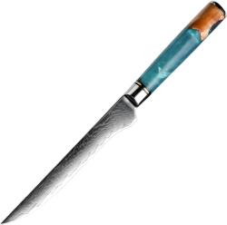 HARAHU Cuțit de bucătărie damasc SH-39326 - Boning / Albastru KP39326