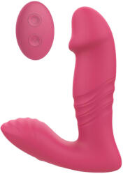 DreamToys - rádiós, viselhető lökő vibrátor (pink) - pirospillango