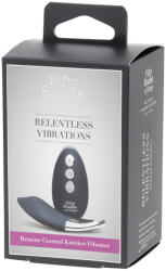  A szürke ötven árnyalata Relentless - csikló vibrátor (fekete)