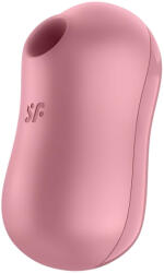 Satisfyer Cotton Candy - léghullámos csikló vibrátor (korall) - pirospillango