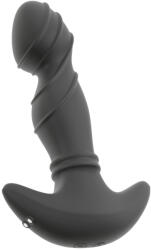 Anos - mozgó gyűrűs prosztata vibrátor (fekete) - pirospillango