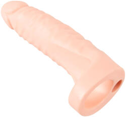 Realistixxx Double Fucker - felcsatolható anál vibrátor (fekete) - pirospillango