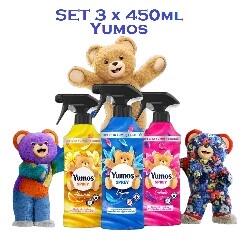  Set 3 Yumos Spray pentru haine, mobilier si tapiterie, 450ml,
