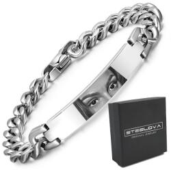 STEELOVA Szemes karkötő Páncél Szemes fotóval Acél 316L (BS1324)