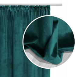 Spod Igły i Nitki Szalagfüggöny Velvet Soft 140x270 Velúr Sötét Türkiz (żabki - haczyki - taśma - tunel - velvet)