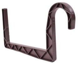  Balkonláda tartó műa. 15 cm barna, kerek kampóval