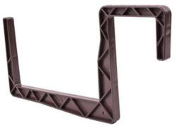  Balkonláda tartó műa. 15 cm barna, szögletes kampóval