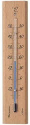 Nature Fali hőmérő 19x4x1cm fa, világosbarna